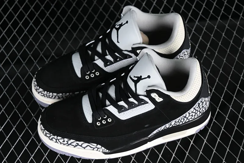 All categories Air Jordan Jordan series basketball shoes Air Jordan 3 Air Jordan 3 Retro "Off Noir" AJ3 Joe 3 old black cement CK9246-001